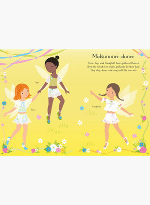 Usborne Book Usborne Little Sticker Dolly Dressing Summertime Fairies