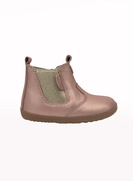 Bobux Jodhpur Boots in Rose Gold Trotters Childrenswear