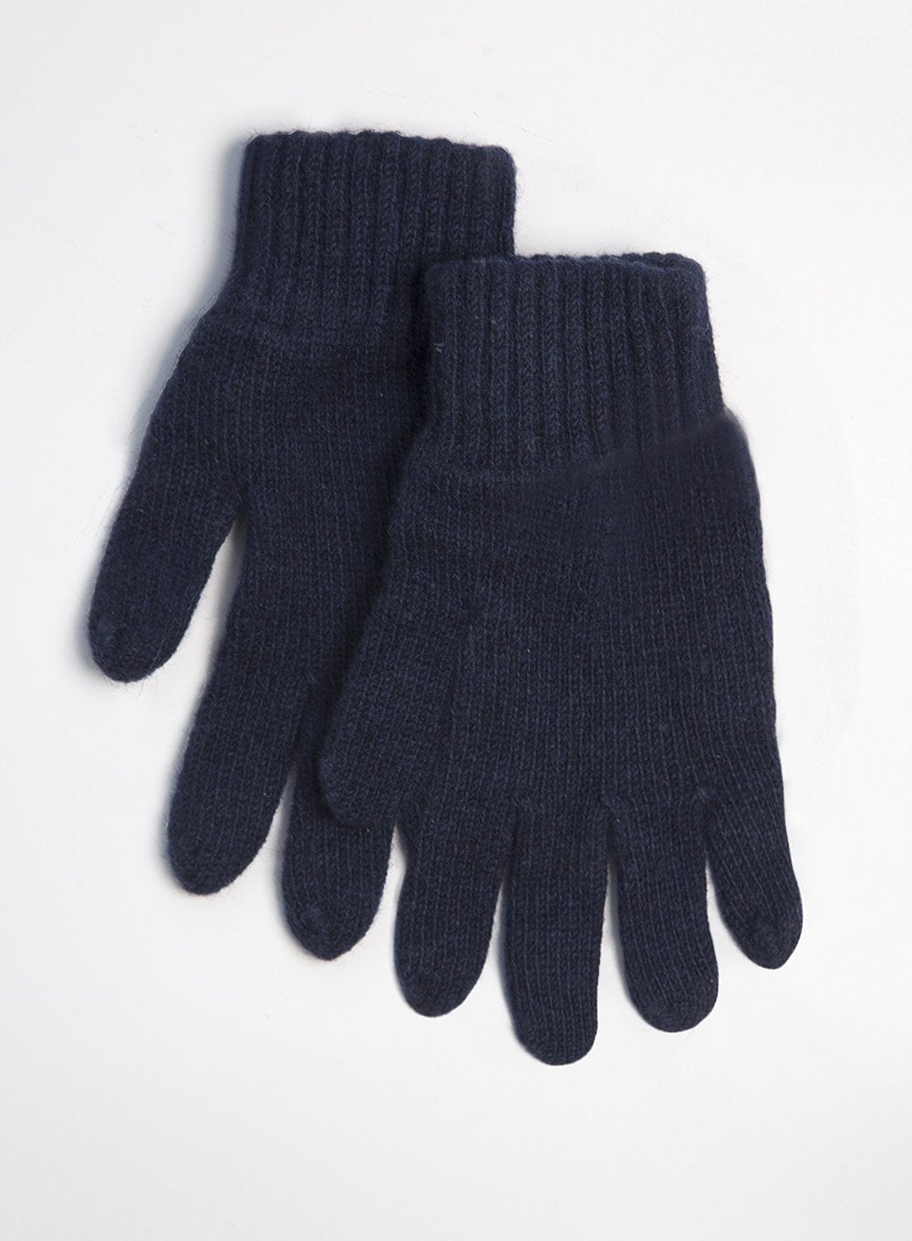 Children s Navy Blue Cashmere Mix Winter Gloves Trotters