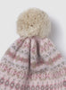 Chelsea Clothing Company Hat Little Bobble Hat in Pink Fair Isle