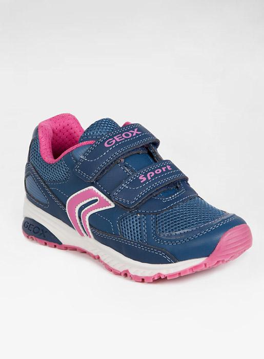 Geox Trainers Geox Navy/Fuchsia Bernie Trainer - Trotters Childrenswear