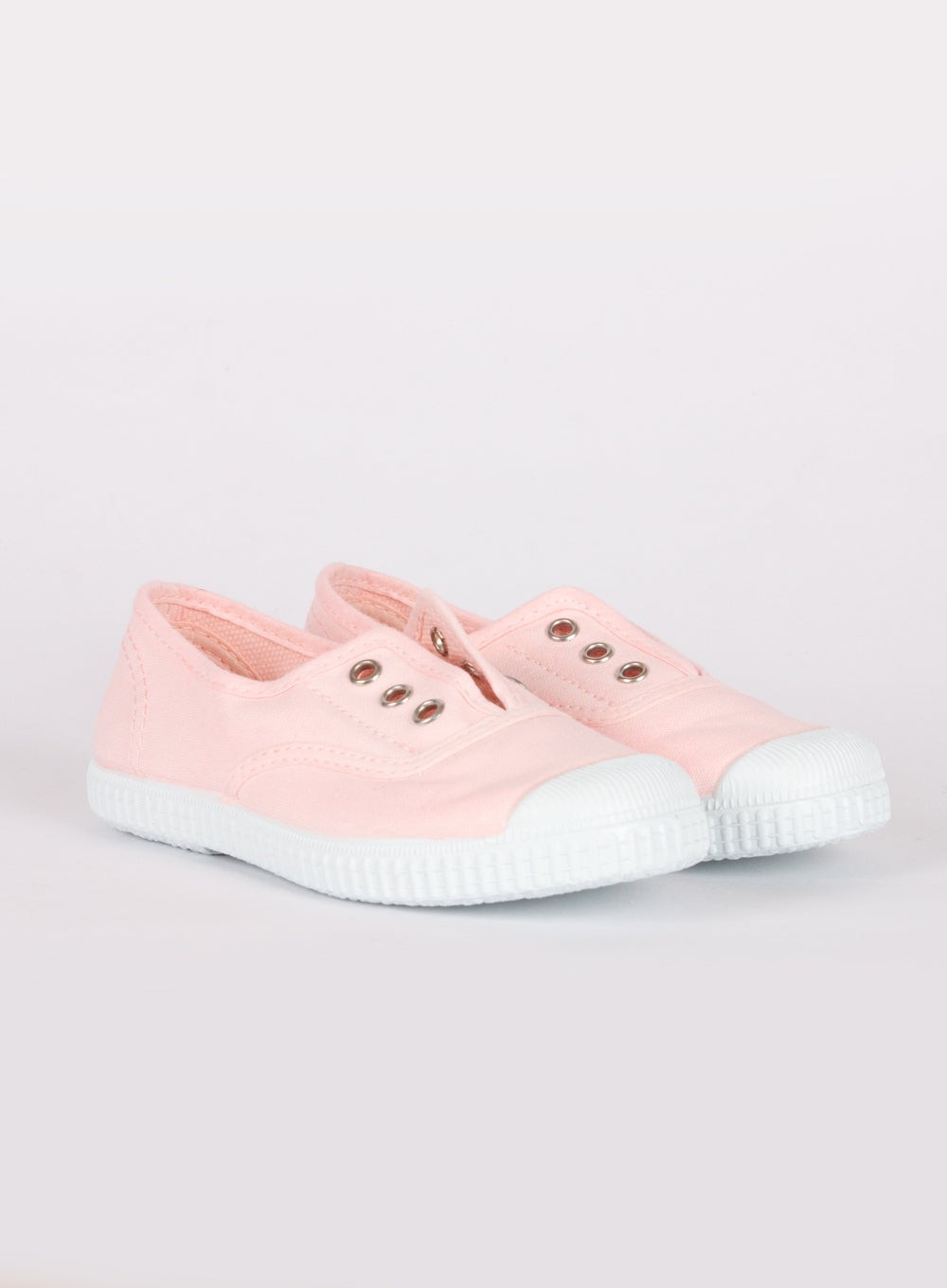 Ladies pink cheap canvas pumps