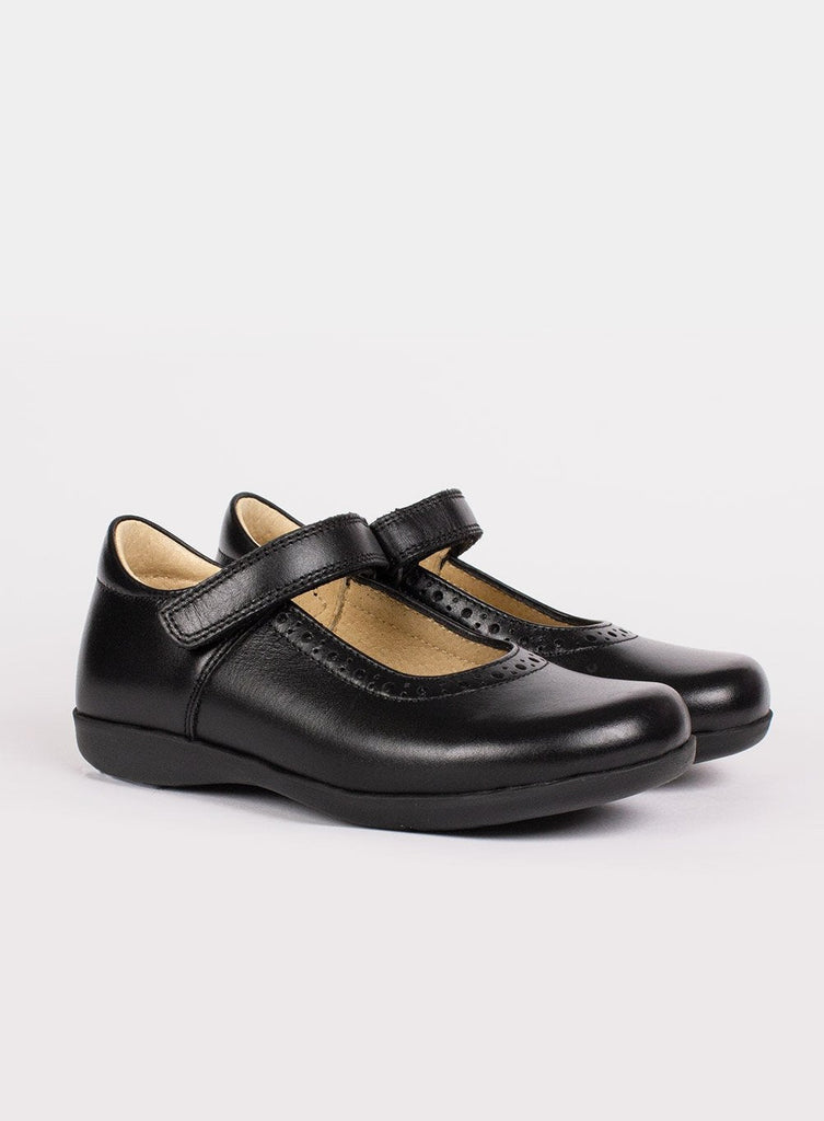 Hampton Classics Emma Girls School Shoes in Black | Trotters