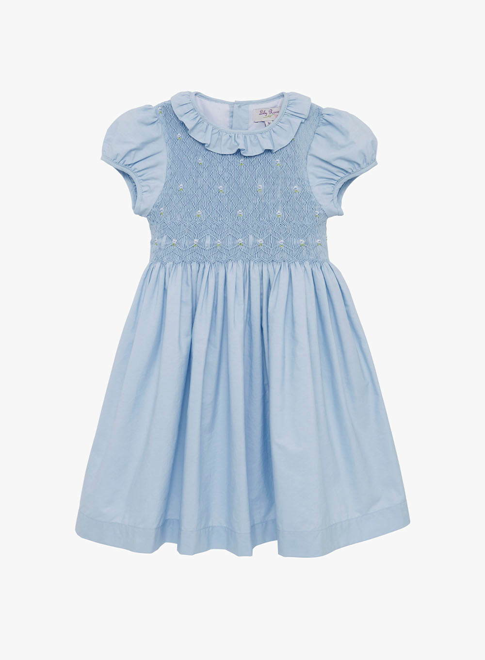 Light blue sale smocked dress