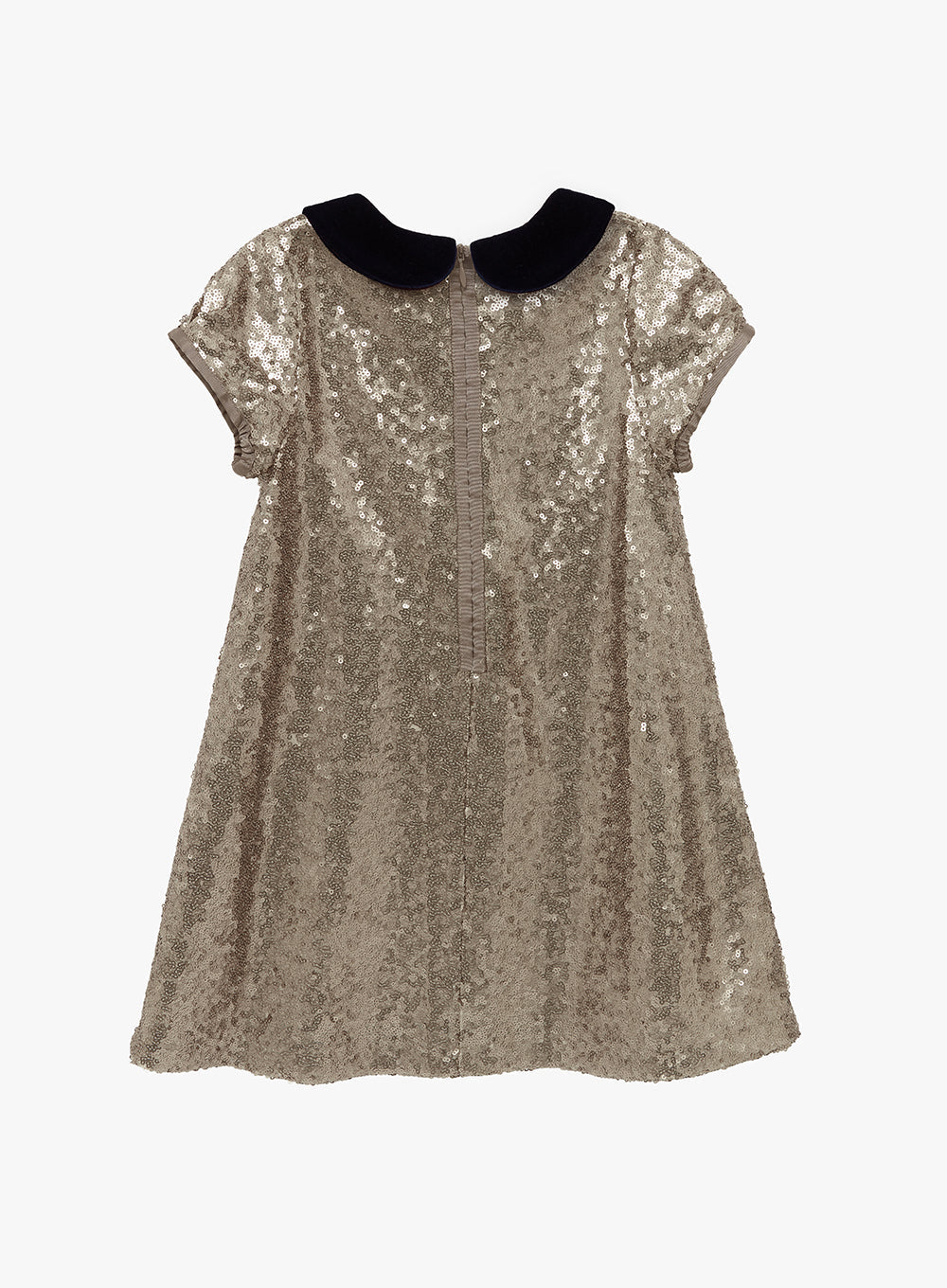 Gold sequin girl store dress