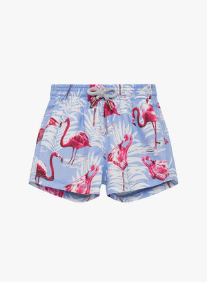 Trotters Swim Swim Shorts Baby Swimshorts in Flamingo