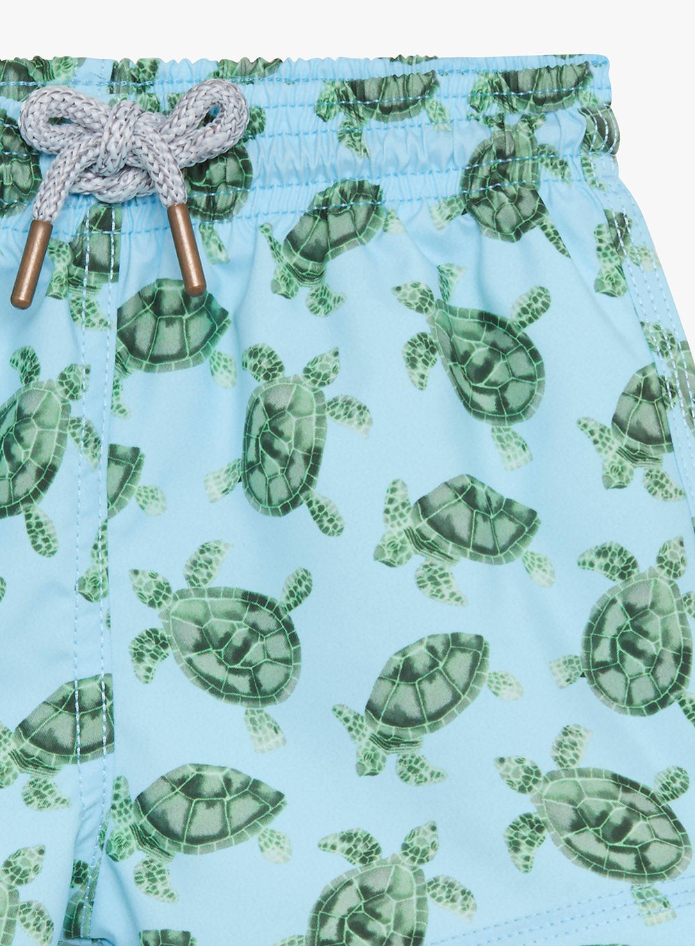 Mens Blue Swim Shorts With 'Tortoise & Turtle' Printed Design